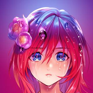 Purple anime horizontal wallpaper