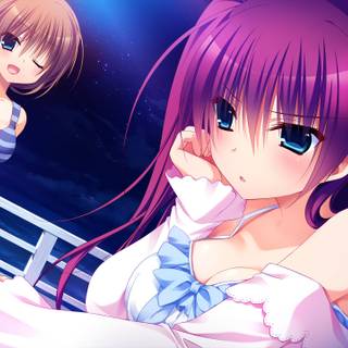 Purple anime horizontal wallpaper