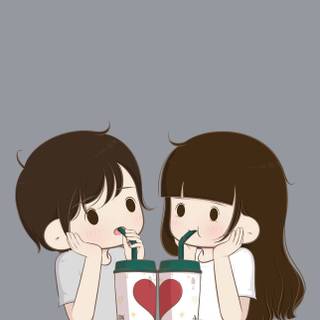 Matching hearts wallpaper