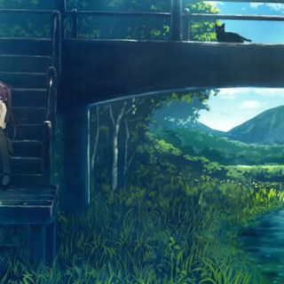 Anime forest PS4 wallpaper