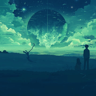 Anime forest PS4 wallpaper