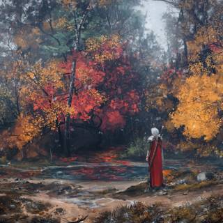 Autumn forest PS4 wallpaper