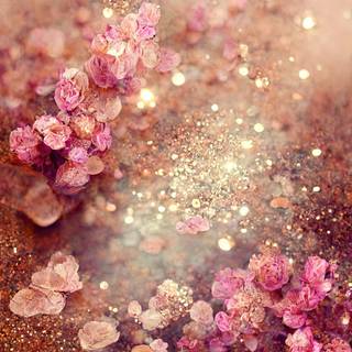 Glittery spring wallpaper