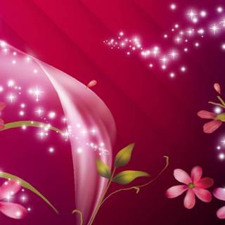 Glittery spring wallpaper