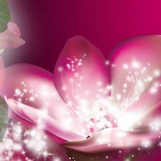 Glittery spring wallpaper