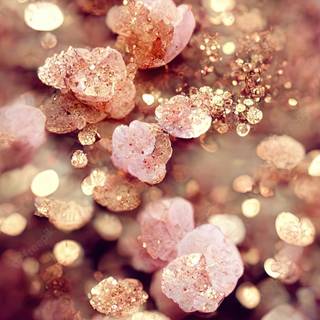 Glittery spring wallpaper