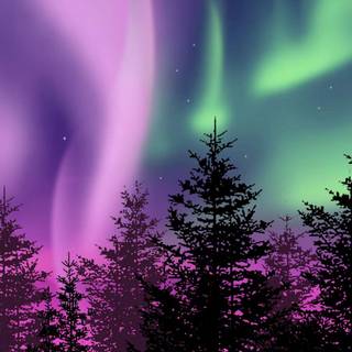 Northern lights iPhone 14 Pro wallpaper