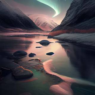 Northern lights iPhone 14 Pro wallpaper