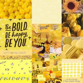 Laptop aesthetic yellow wallpaper