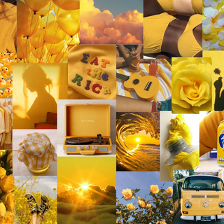 Laptop aesthetic yellow wallpaper