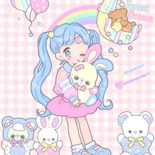 Cute Kawaii pastel wallpaper