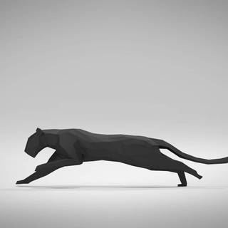 Minimal black animal wallpaper