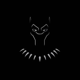 Minimal black animal wallpaper