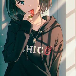 Cool anime girl phone wallpaper