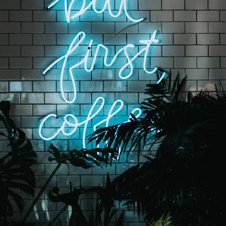 Neon things wallpaper