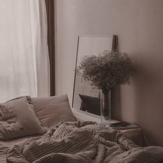 Bedroom aesthetic art wallpaper