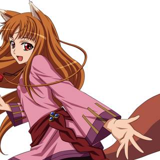 Illustration anime wolf girl 4k wallpaper