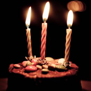 Birthday candle wallpaper