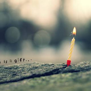 Birthday candle wallpaper