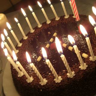 Birthday candle wallpaper