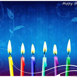 Birthday candle wallpaper