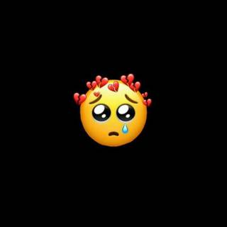 Cute sad Emoji wallpaper