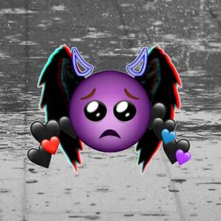 Cute sad Emoji wallpaper