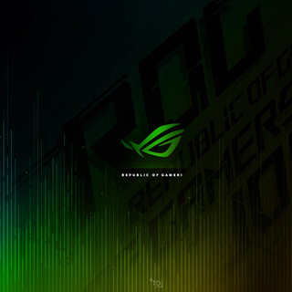 Asus green wallpaper