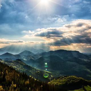 Mountainside wallpaper