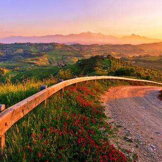 Mountainside wallpaper