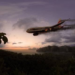 A plane crash wallpaper
