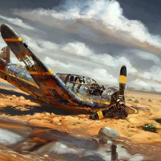 A plane crash wallpaper