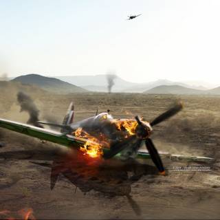 A plane crash wallpaper