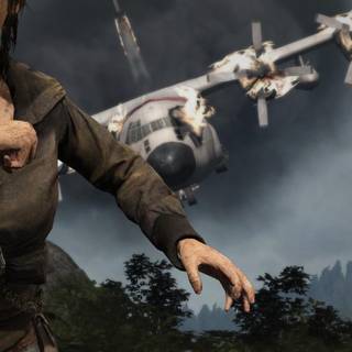 A plane crash wallpaper