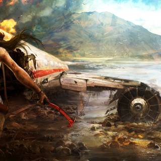 A plane crash wallpaper