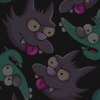 Dark Simpsons phone wallpaper