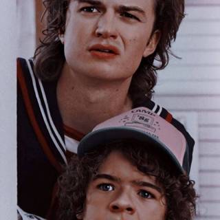 Steve Harrington and Dustin Stranger Things wallpaper