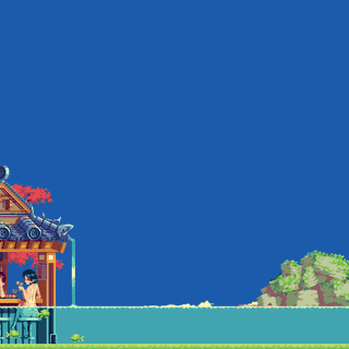 Pixel art animated wallpaper