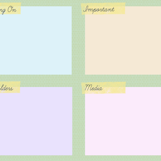 Organizational wallpaper