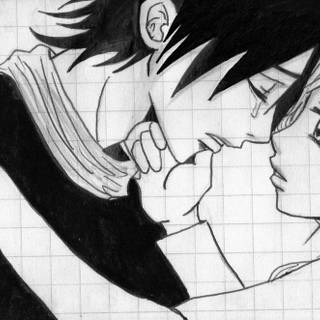 Anime couples drawing wallpaper