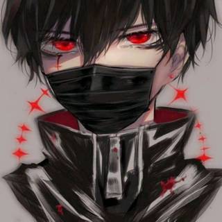 Anime red boy wallpaper