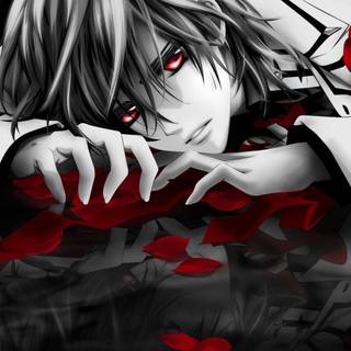 Anime red boy wallpaper