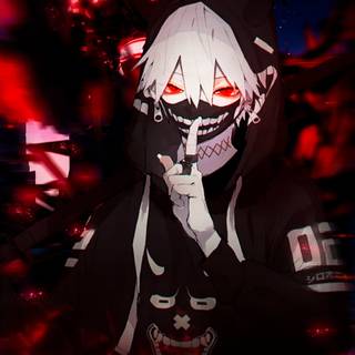 Anime red boy wallpaper