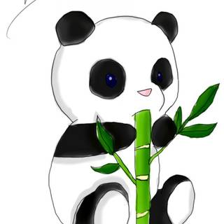 Chibi panda wallpaper