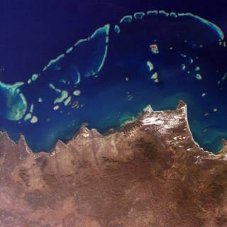 Great barrier reef map wallpaper