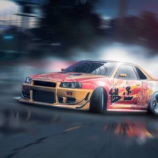 R34 drift wallpaper