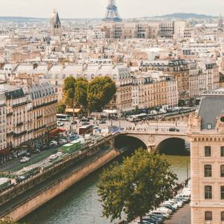 Paris skyline wallpaper