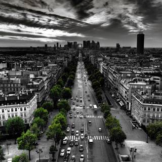 Paris skyline wallpaper
