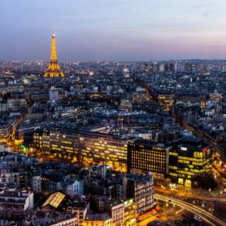 Paris skyline wallpaper