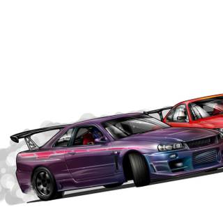 R34 drift wallpaper